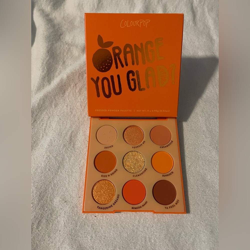 Colourpop: Orange You Glad Eyeshadow Palette